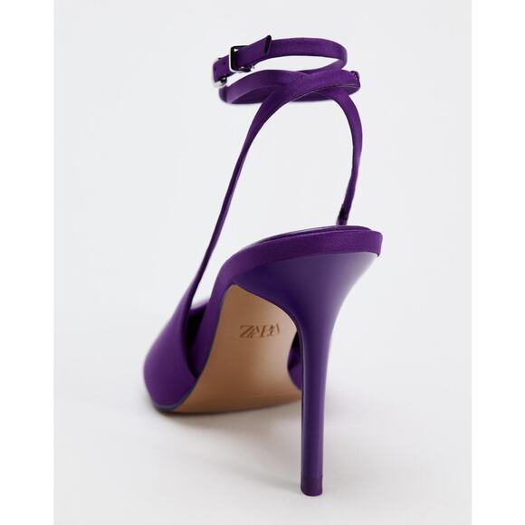 RARE!!! ZARA Strappy Satin Pointed Heels NWT ๐ - Picture 16 of 16